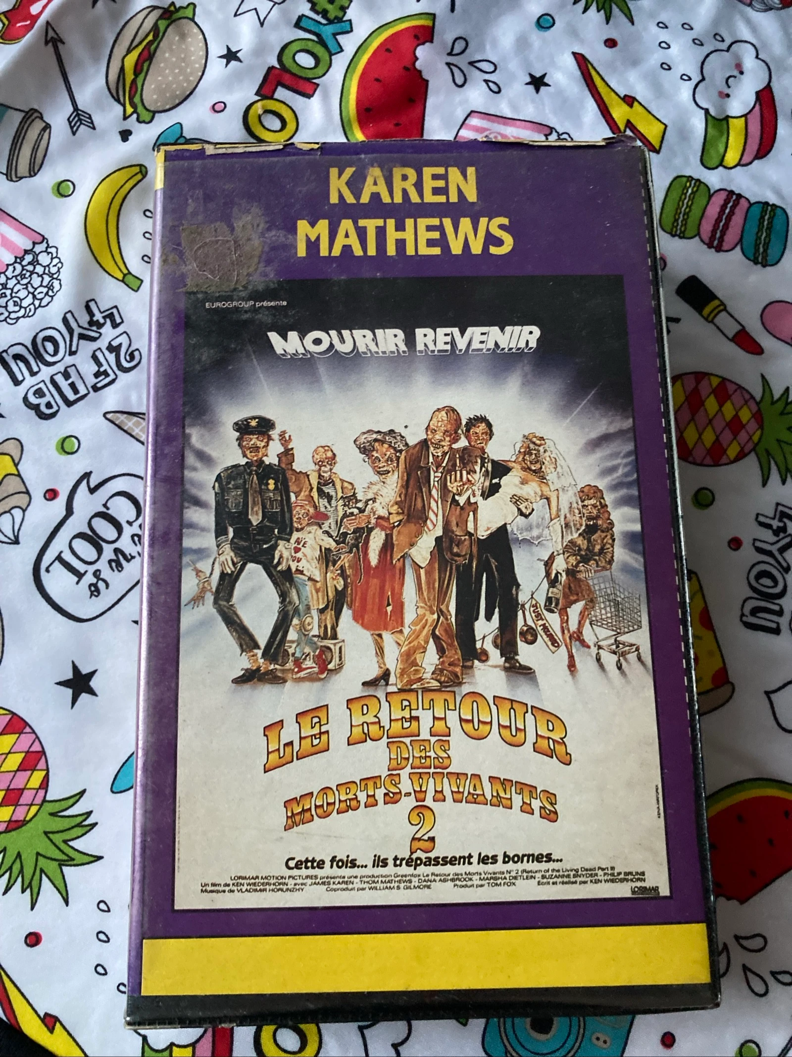 Cassette VHS le retour des mort vivant 2 ( lire description) 